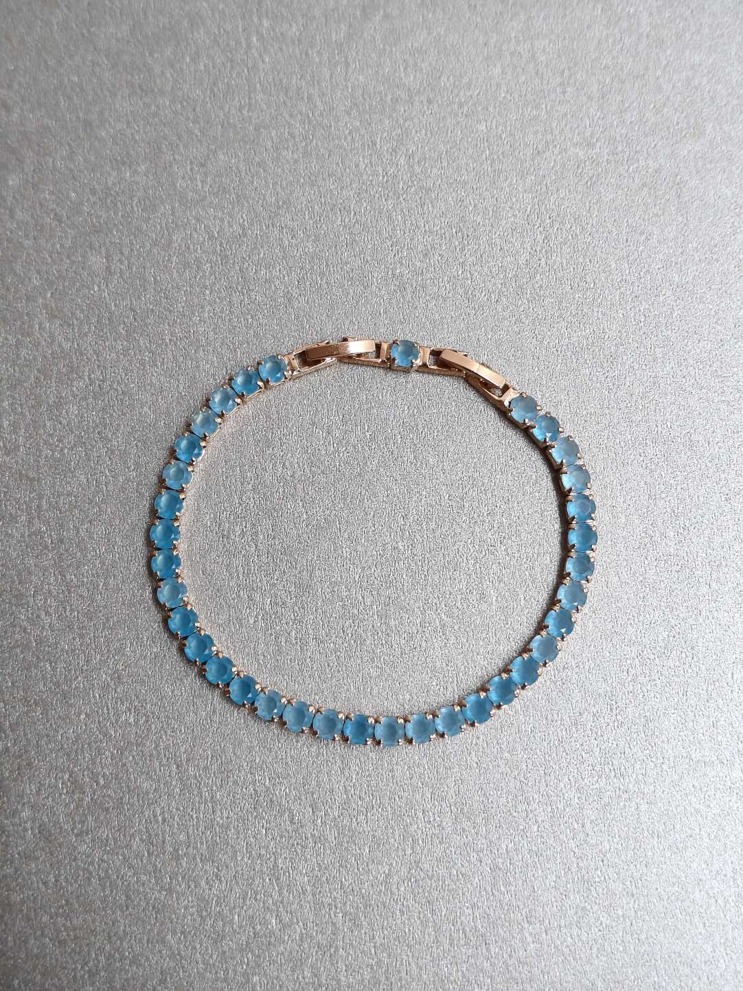 Abuling| Vintage [Blue Lake] Bracelet · Gold-Plated Base [Blue Lake]