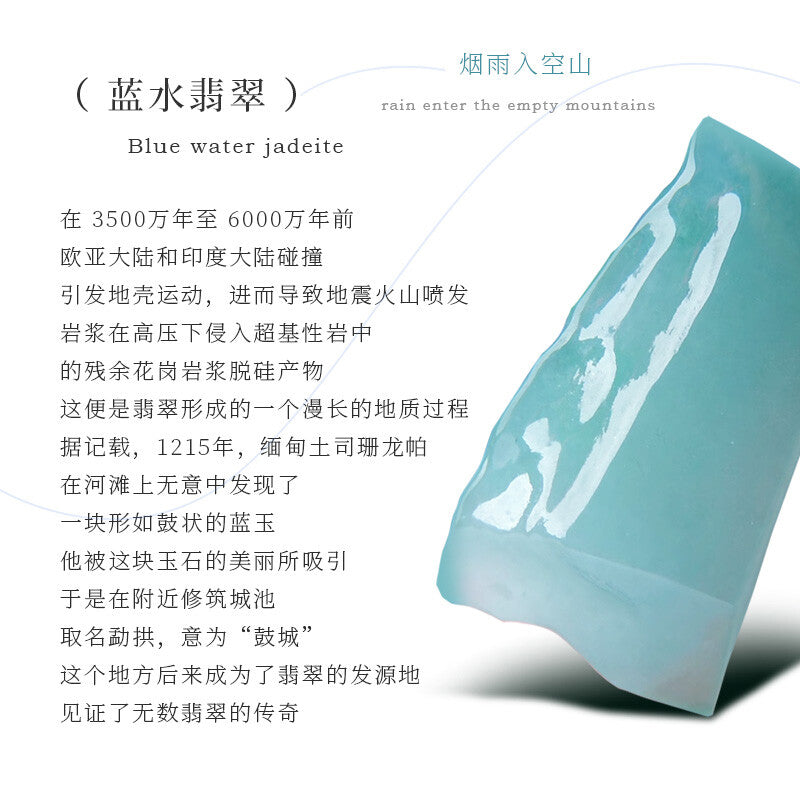 「Lumanying」Natural Blue Water Jade Bracelet for Women Gourd Original New Chinese Style Pixiu Bracelet